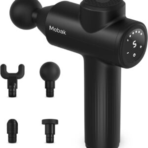 Mebak 7 Massage Gun, Massage Gun Deep Tissue for Pain Relief, Muscle Massager for Home, Office & Gym, 5 Speed Levels