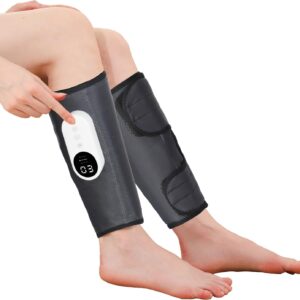 LINGTENG Leg Massager for Circulation and Pain Relief, Calf Air Compression Massager with Heat, Leg Massager with 3 Intensities, 3 Modes, Easy to use, Muscle Relaxation, Gifts (Pair)