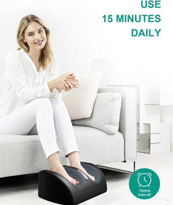 61FMJf4X7-L._AC_SL1500_.jpg LINGTENG Shiatsu Foot Massager with Heat, FSA Eligible HSA Foot Massager for Foot Massage and Calf Massage, Foot and Calf Massager with Roller, Gifts for Mom & Dad, Fathers & Mothers Day Gifts