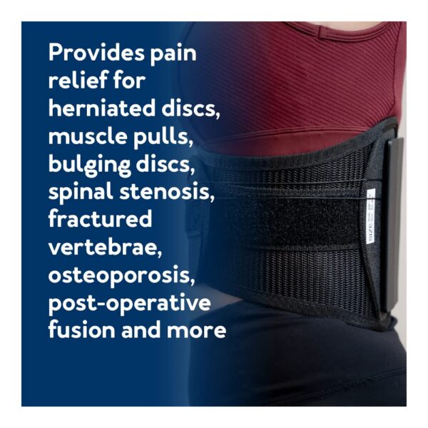 Ottobock The S.P.I.N.E. Adjustable Lower Back Brace with Pulley System - Lumbar Back Support Belt for Men and Women - Compression to Relieve Lower Back Pain & Spine Pressure, Medium