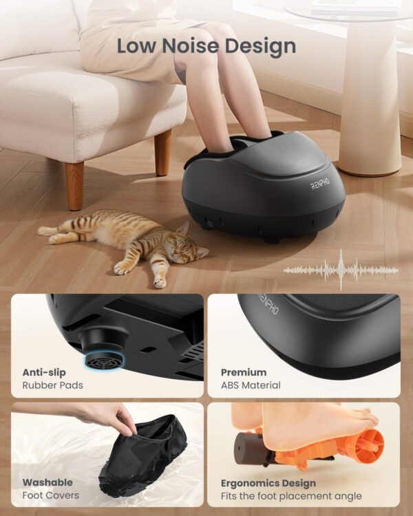 Full Foot Massager Machine, 2026 Upgraded Shiatsu Foot Massager with Heat, FSA and HSA Eligible, Plantar Fasciitis Massager, Birthday Gift for Women Men Mom Dad, Fits Up to Size 13