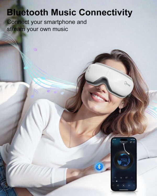 714OgDicfYL._AC_SL1500_.jpg cotsoco Eye Massager with Heat, Birthday Gifts for Women, Heated Eye Mask with Bluetooth Music, Relax & Reduce Strain Dark Circles and Improve Sleep, Gift for Mom Dad Women Men