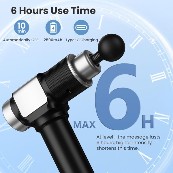715vqjs-LjL._AC_SL1500_.jpg JQX Massage Gun, Deep Tissue Massager Gun for Pain Relief, Percussion Muscle Massage Gun for Athelets, Handheld Electric Back Massager with 30 Speed Levels & 9 Massage Heads