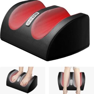 LINGTENG Shiatsu Foot Massager with Heat, FSA Eligible HSA Foot Massager for Foot Massage and Calf Massage, Foot and Calf Massager with Roller, Gifts for Mom & Dad, Fathers & Mothers Day Gifts