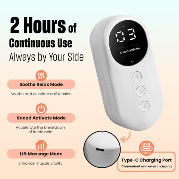 71BbsVJLZLL._AC_SL1500_.jpg Leg Massager with Heat and Compression, Calf Massager for Circulation and Pain with 3 Intensities, 3 Modes, Restless Legs Syndrome Relief Compress Leg Machine, Gifts for Women (Pair) (Light Gray)