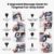BOB AND BRAD D6 Ultra Massage Gun with Infrared Light, Deep Tissue Percussion with 16mm Amplitude, Professional Muscle Massager for Athletes, Electric Handheld Massager