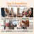 Heating Pad for Back, Lumbar Massager, Heated Waist Belt Wrap, Lower Back Pad with Heat Vibration 3 Levels Adjustable, 180 mins Battery, Cordless Portable, Touchscreen Control
