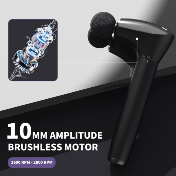 71FQ8RqZeiL._AC_SL1500_.jpg 2-in-1 Detachable Muscle Massage Gun Deep Tissue with 20'' Extension Handle, Back and Neck Massager for Pain Relief, Handheld Massager for Shoulder Lower Back Leg Waist, FSA-HSA Eligible