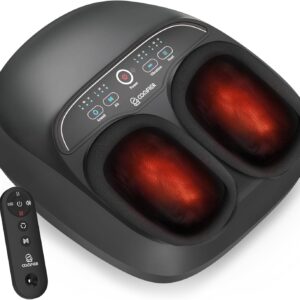 COMFIER ??2026 Foot Massager with Heat,Kneading,Vibration,Compression,Father Day Gift for Men,FSA Eligible HSA Store,Pause Function,Shiatsu Massager for Plantar Fasciitis Neuropathy, Size 13