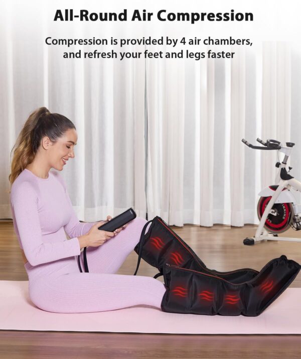 71IIHNE3EL._AC_SL1500_.jpg CINCOM Leg Massager with Heat and Compression for Circulation and Pain Relief Foot and Leg Massager Birthday Gifts for Women Men
