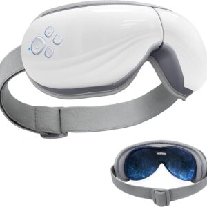 Mynt 5 Mode Heated Eye Massager with Heat and Cooling for Dry Eyes Relief, Eye Massage with Bluetooth Capability and Voice Announcement, Gift for Christmas
