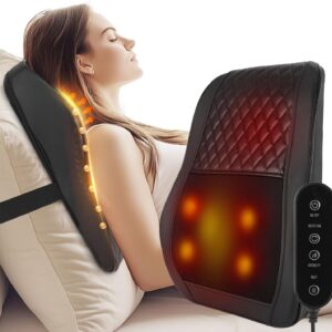 AERLANG Cordless Neck and Back Massager with Heat, 3D Shiatsu Kneading Pillow, 4 Massage Nodes & Bi-Directional Deep Tissue Massage for Neck/Shoulders/Back, Ideal Gift for Women & Men