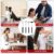 XKOS 4 Pack Different Back Scratcher Portable Telescoping with Rubber Handles, Extendable Metal Back Massager Tool with Beautiful Box, Stocking Stuffers for Men Women Adults (Black)