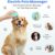 Electric Scalp Massager for Men Women, Handheld Cat Dog Pet Head Massager with 4 Massage Heads, 3 Speeds, Waterproof, for Hair Growth, Soothing Muscles Joints, Stress Relax(Green)