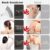 XKOS 4 Pack Different Back Scratcher Portable Telescoping with Rubber Handles, Extendable Metal Back Massager Tool with Beautiful Box, Stocking Stuffers for Men Women Adults (Black)