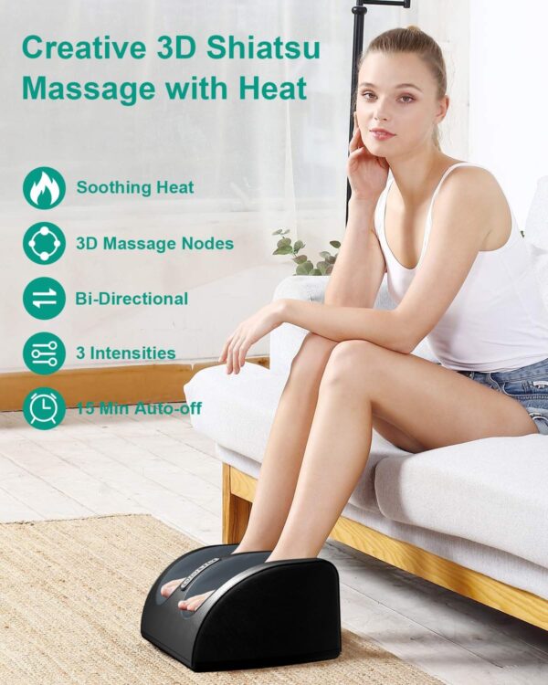 71oBZk7EYyL._AC_SL1500_.jpg LINGTENG Shiatsu Foot Massager with Heat, FSA Eligible HSA Foot Massager for Foot Massage and Calf Massage, Foot and Calf Massager with Roller, Gifts for Mom & Dad, Fathers & Mothers Day Gifts