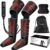 FIT KING Air Compression Leg Massager with Heat, Adjustable Wrap Design, Heated Compression Sequential Device FSA-HSA