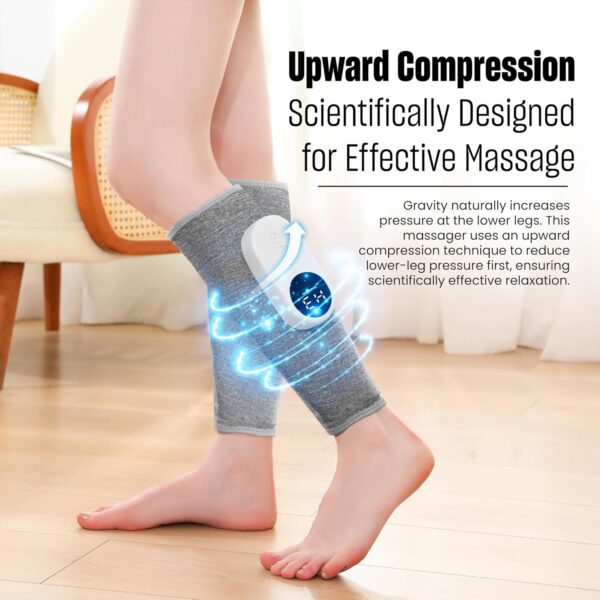 815XmKtPmXL._AC_SL1500_.jpg Leg Massager with Heat and Compression, Calf Massager for Circulation and Pain with 3 Intensities, 3 Modes, Restless Legs Syndrome Relief Compress Leg Machine, Gifts for Women (Pair) (Light Gray)