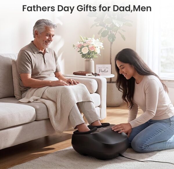 COMFIER ??2026 Foot Massager with Heat,Kneading,Vibration,Compression,Father Day Gift for Men,FSA Eligible HSA Store,Pause Function,Shiatsu Massager for Plantar Fasciitis Neuropathy, Size 13