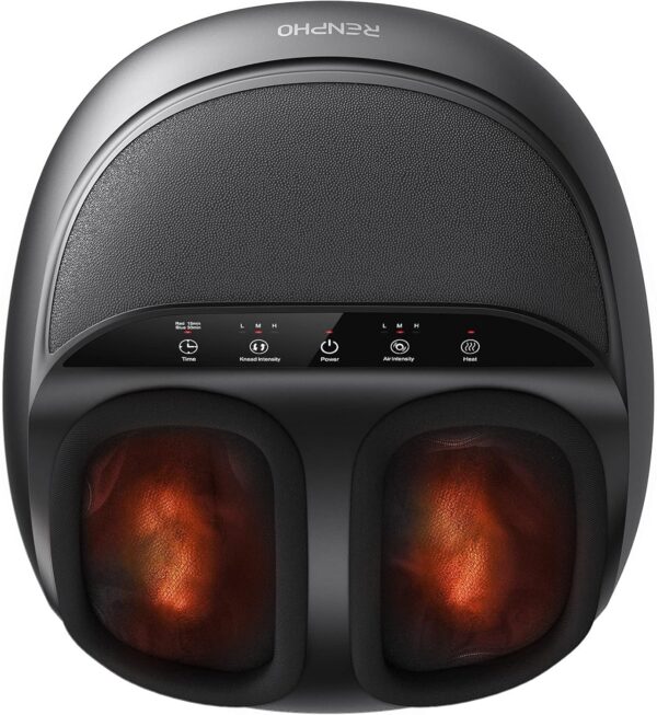 Full Foot Massager Machine, 2026 Upgraded Shiatsu Foot Massager with Heat, FSA and HSA Eligible, Plantar Fasciitis Massager, Birthday Gift for Women Men Mom Dad, Fits Up to Size 13