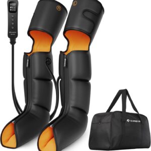 QUINEAR Leg Massager with Compression, 3-in-1 Foot Calf & Thigh Massager and Compression Therapy with Timer, Leg Massage Boots for Circulation and Pain Swelling Edema Relief, FSA-HSA Eligible