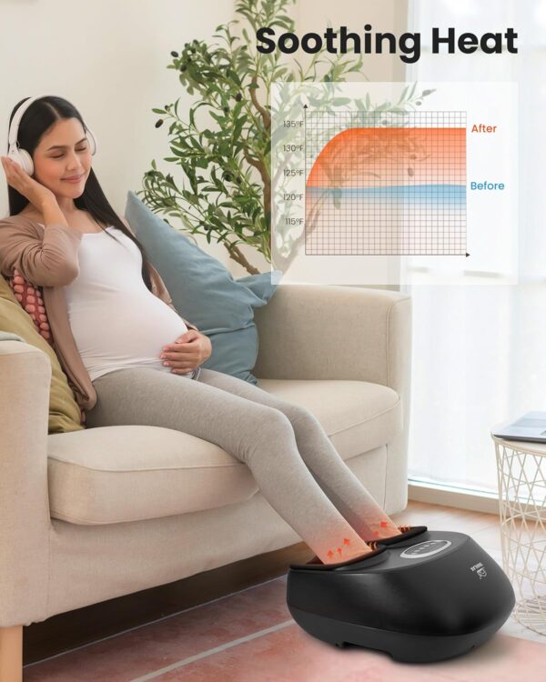 81lBiOiKMPL._AC_SL1500_.jpg Snailax Shiatsu Foot Massager Machine with Soothing Heat, Deep Kneading, Air Compression, Improve Blood Circulation and Foot Wellness,Relax for Home or Office Use