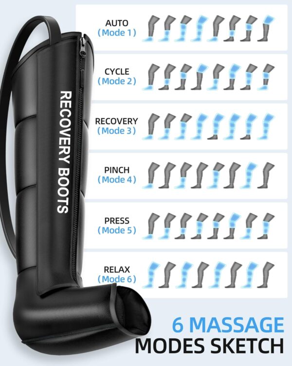 81mQqC-79hL._AC_SL1500_.jpg YINGGG Air Leg Massager with Compression: Professional Full Compression Boots with Adjustable 9 Intensities, Leg Massager for Circulation and Fatigue Relief for Post-Workout(Medium)